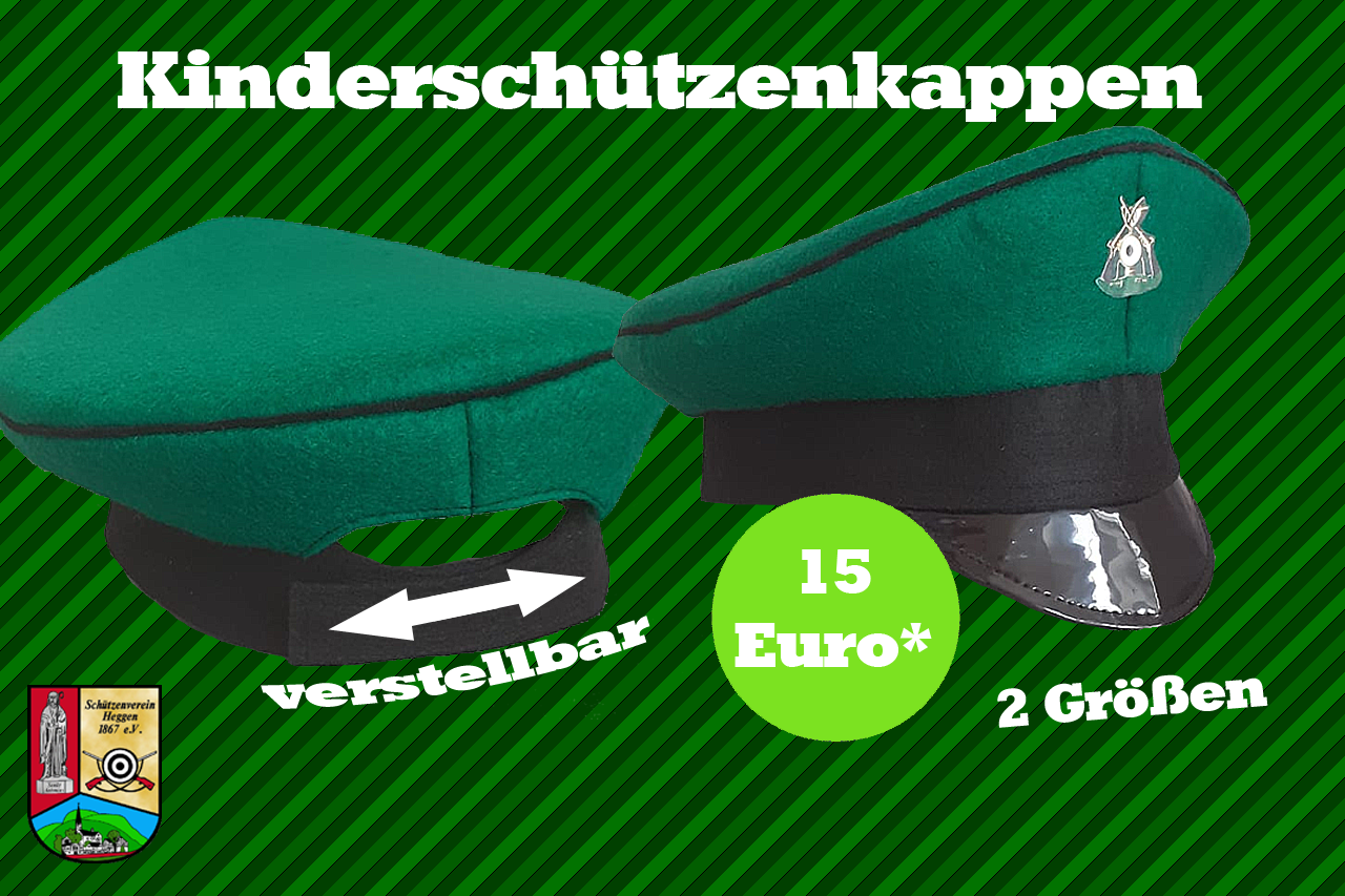 Kinderschützenkappen erhältlich