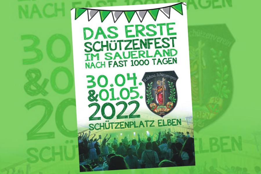 Teilnahme am ersten Schützenfest nach fast 1.000 Tagen in Elben